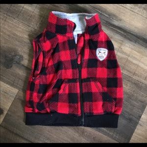 12mo buffalo plaid vest
